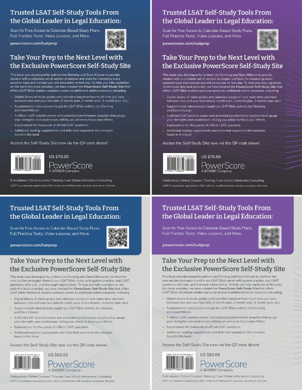 The PowerScore 2026-2027 LSAT Bible Practice Pack
