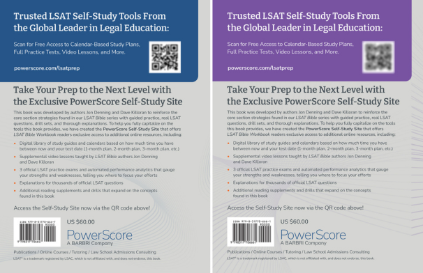 The PowerScore 2026-2027 LSAT Bible Workbook Pack